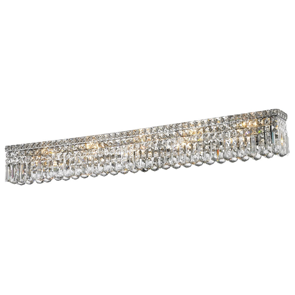 Shop Glam Art Deco Style 10 Light 48 Inch Wide Crystal Vanity