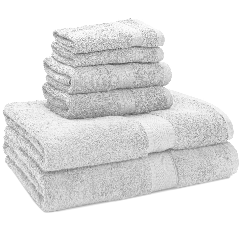 EGYPTIAN COTTON 6pc BATH TOWEL SET THICK SOFT 600gsm Ivory **FREE DELIVERY**