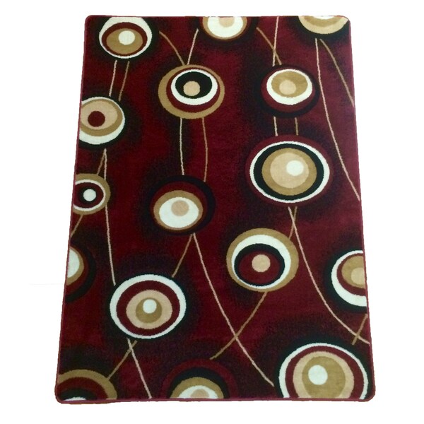 Prism Red Geometric Area Rug 7 10 X 9 Free Shipping Prism Red Geometric Area Rug 7 X27