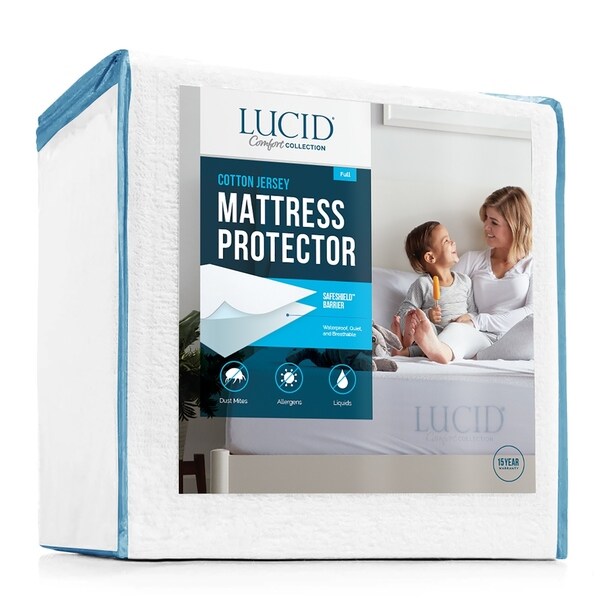 Premium Hypoallergenic/Waterproof Mattress Protector by LUCID Comfort Collection