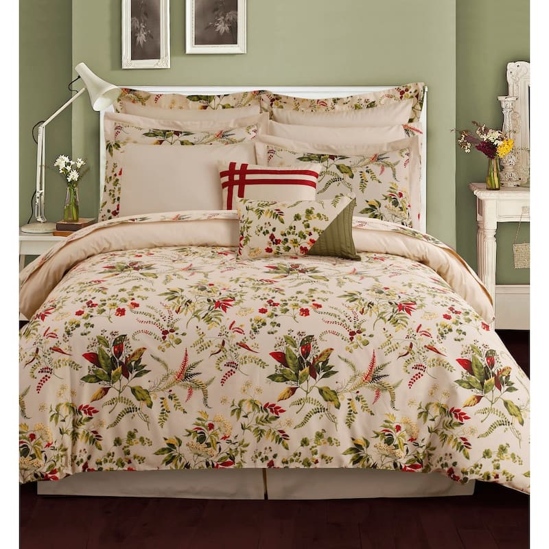 Maui Cotton Percale 12-Piece Bed in a Bag with Deep Pocket Sheet Set