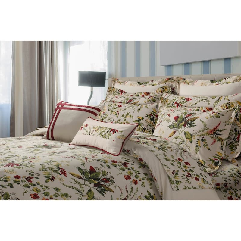 Maui Printed Floral Cotton Oversize 5-piece Duvet Cover Set