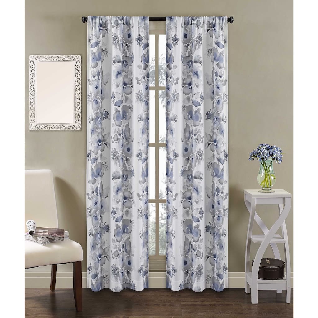 Dahlia Rod Pocket Curtain Panel Pair