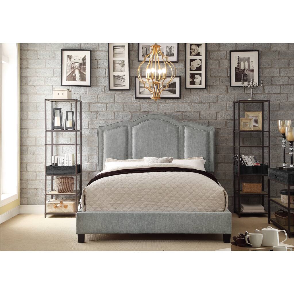 Moser Bay Furniture Belita Arched Bridge Upholstered Bed