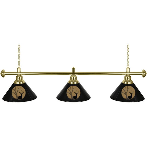Hunt Deer 3 Shade Billiard Lamp