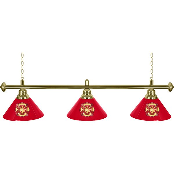 Fire Fighter 3 Shade Billiard Pool Table Lamp