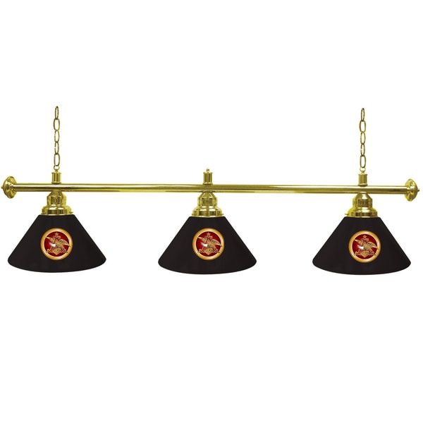 Anheuser Busch A & Eagle 3 Shade Billiard Lamp