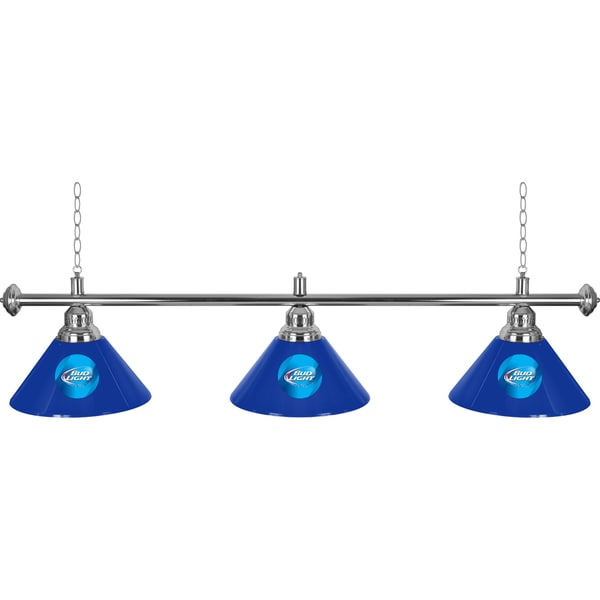 Bud Light 3 Shade Billiard Pool Table Lamp