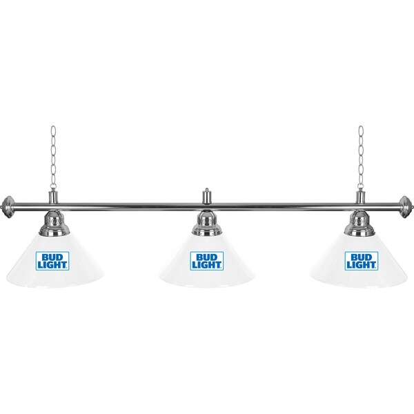 Bud Light 3 Shade Billiard Pool Table Lamp
