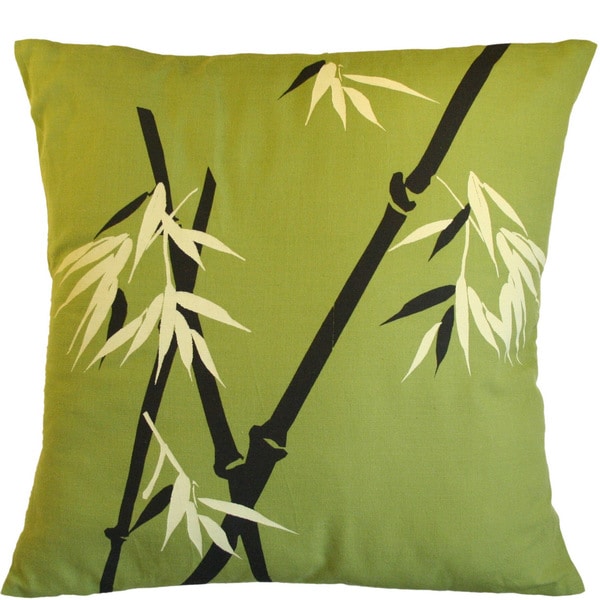 Handmade Bamboo Wilderness on Moss Pillow (India)