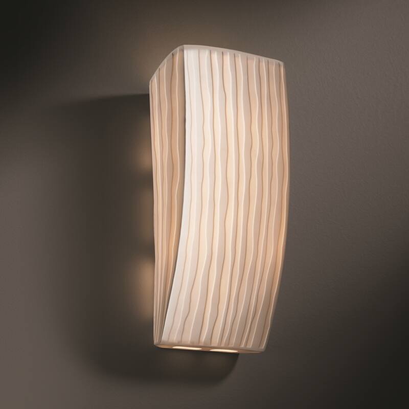 Justice Design Porcelina 1-light ADA (No Metal) Wall Sconce