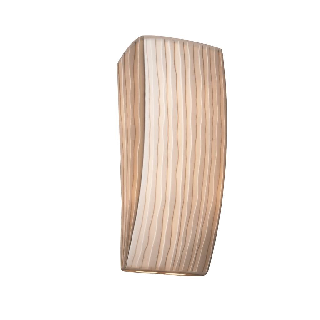 Justice Design Porcelina 1-light ADA (No Metal) Wall Sconce