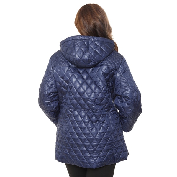 white plus size puffer coat