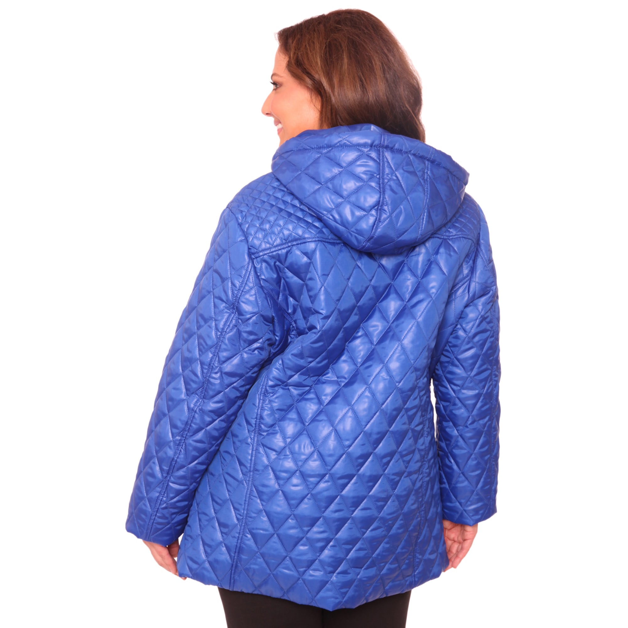 plus size white puffer coat