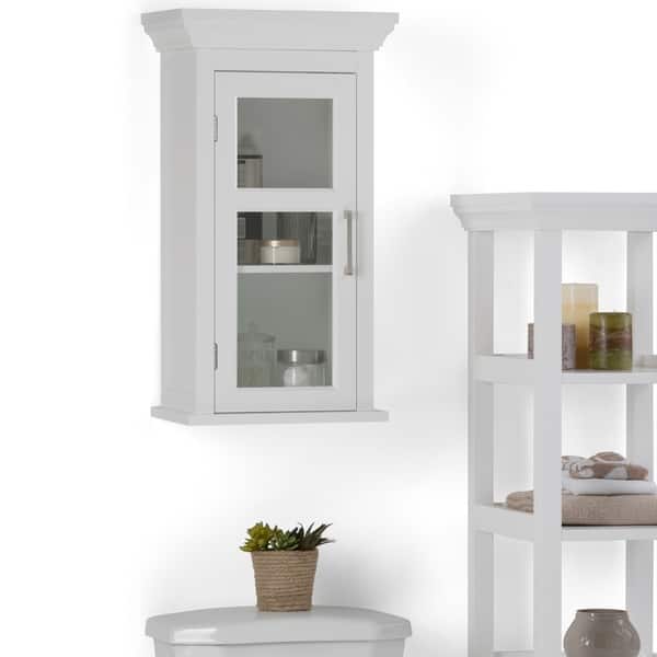slide 2 of 11, WYNDENHALL Hayes 26.9 inch H x 15 inch W Single Door Wall Cabinet Pure White