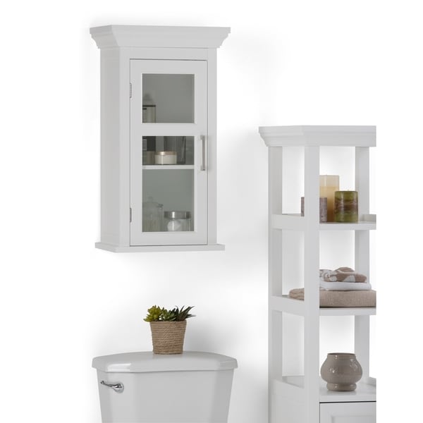 Wyndenhall Hayes White Single Door Bathroom Wall Cabinet On Wyndenhall Hayes White Single Door Bathroom Wall Cabinet