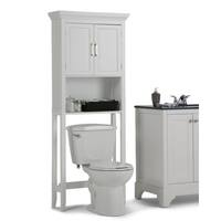 WYNDENHALL Hayes 67 inch H x 27 inch W Space Saver Bath Cabinet in White