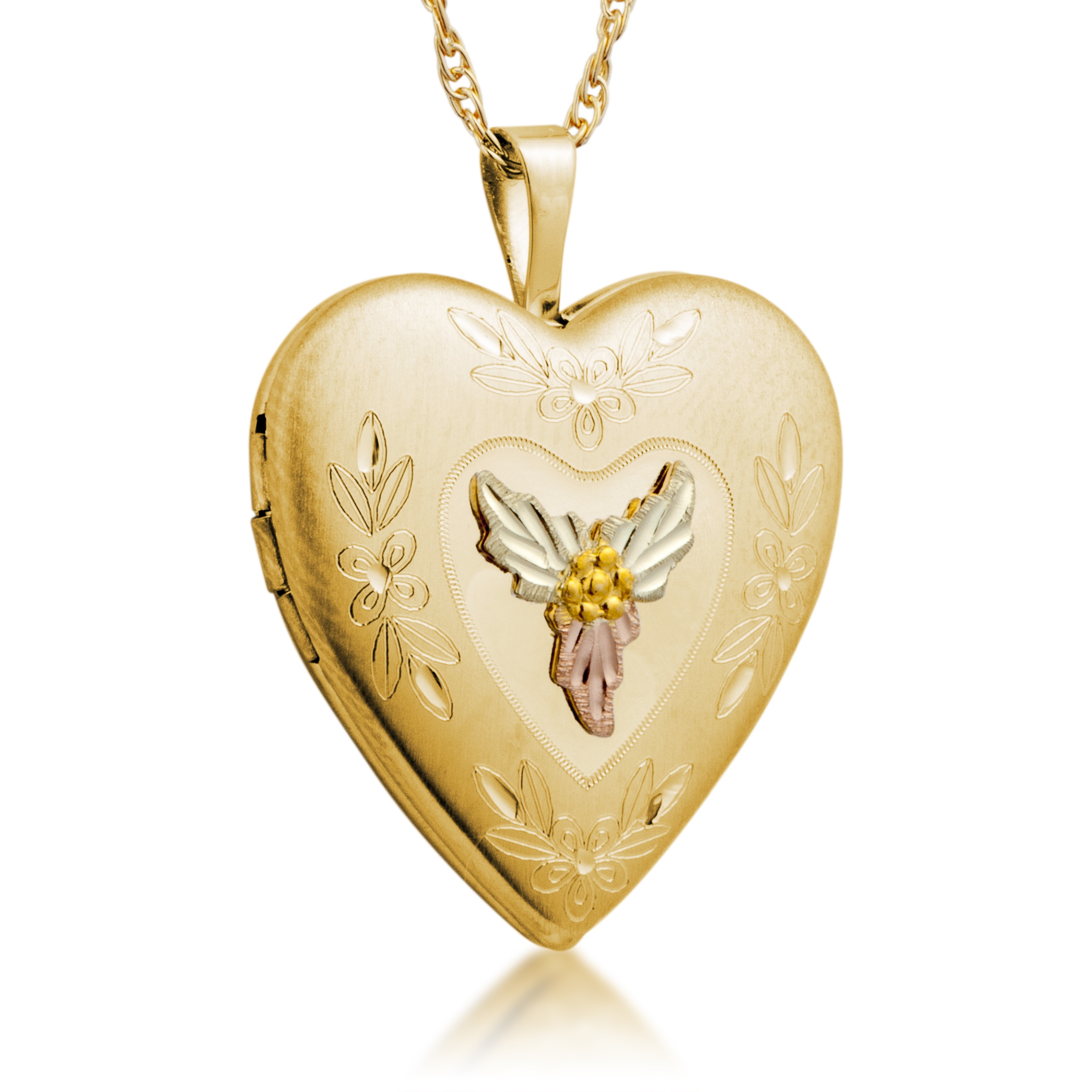 Black Hills Gold Heart Picture Locket