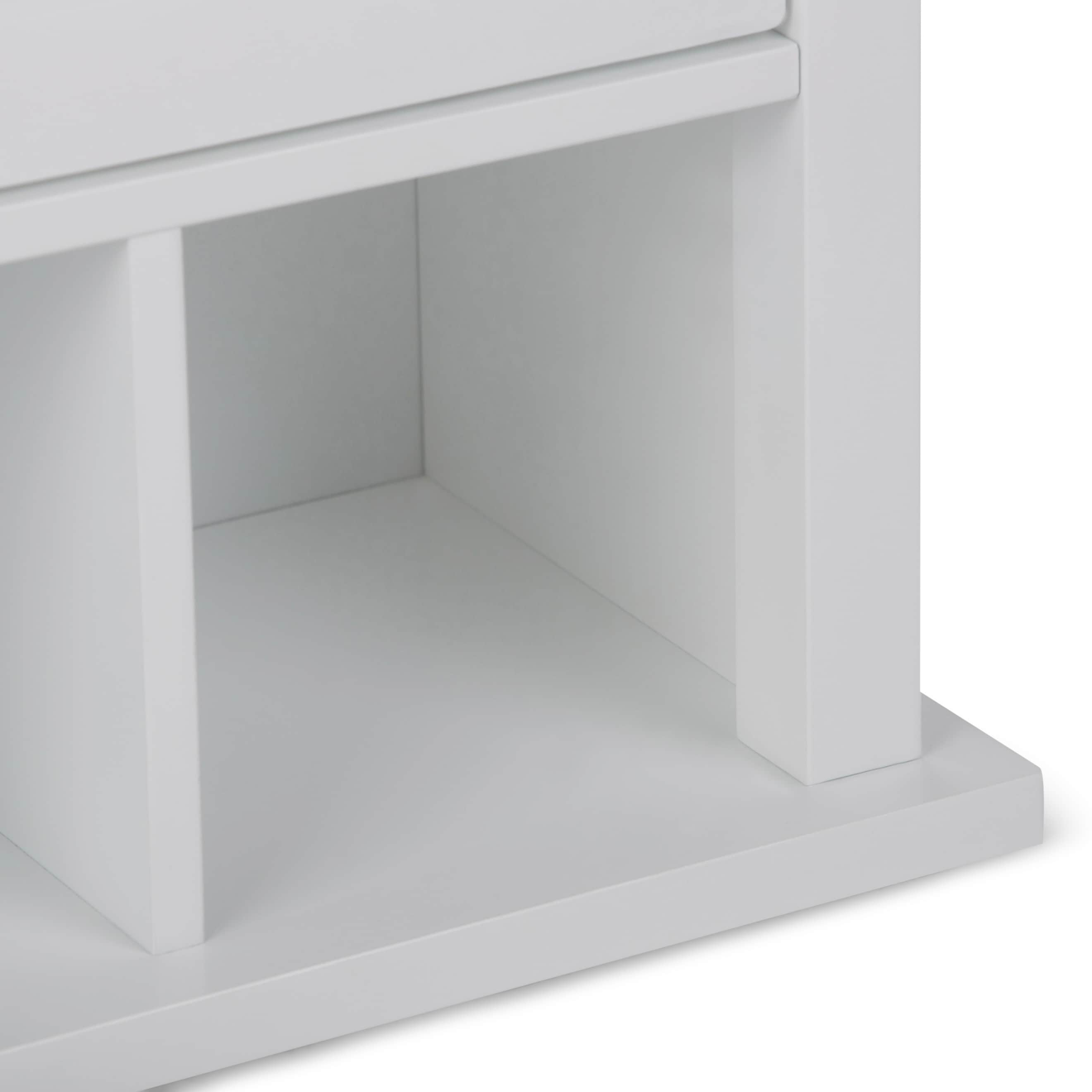 Shop Wyndenhall Hayes 30 Inch H X 23 6 Inch W Two Door Wall Bath Cabinet With Cubbies On Sale Overstock 10700440 Mdf Glass Pure White