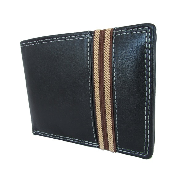 Shop Continental Leather Men&#39;s Bifold Wallet and Removable Card Case - M - Overstock - 10700535