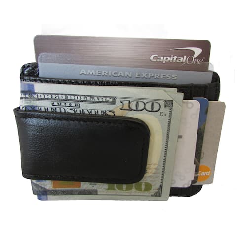 Buy Money Clips Online At Overstock Our Best Wallets Deals - continental leather black leather executive money clip front pocket bifold wallet with multiple credit card slots