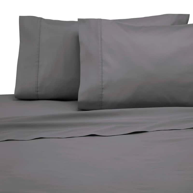 Modern Living Solid Bed Sheet Set or Pillow Cases - Twin - Graphite