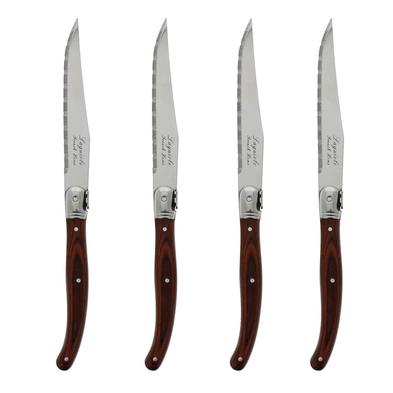 French Home Laguiole Pakkawood Steak Knives (Set of 4)