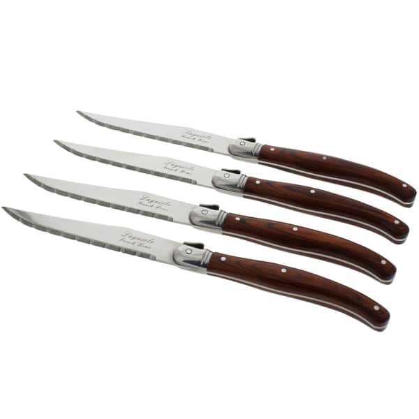 slide 2 of 6, French Home Laguiole Pakkawood Steak Knives (Set of 4)