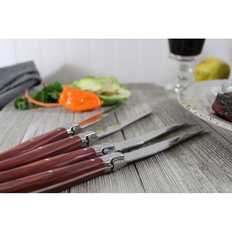 French Home Laguiole Pakkawood Steak Knives (Set of 4)