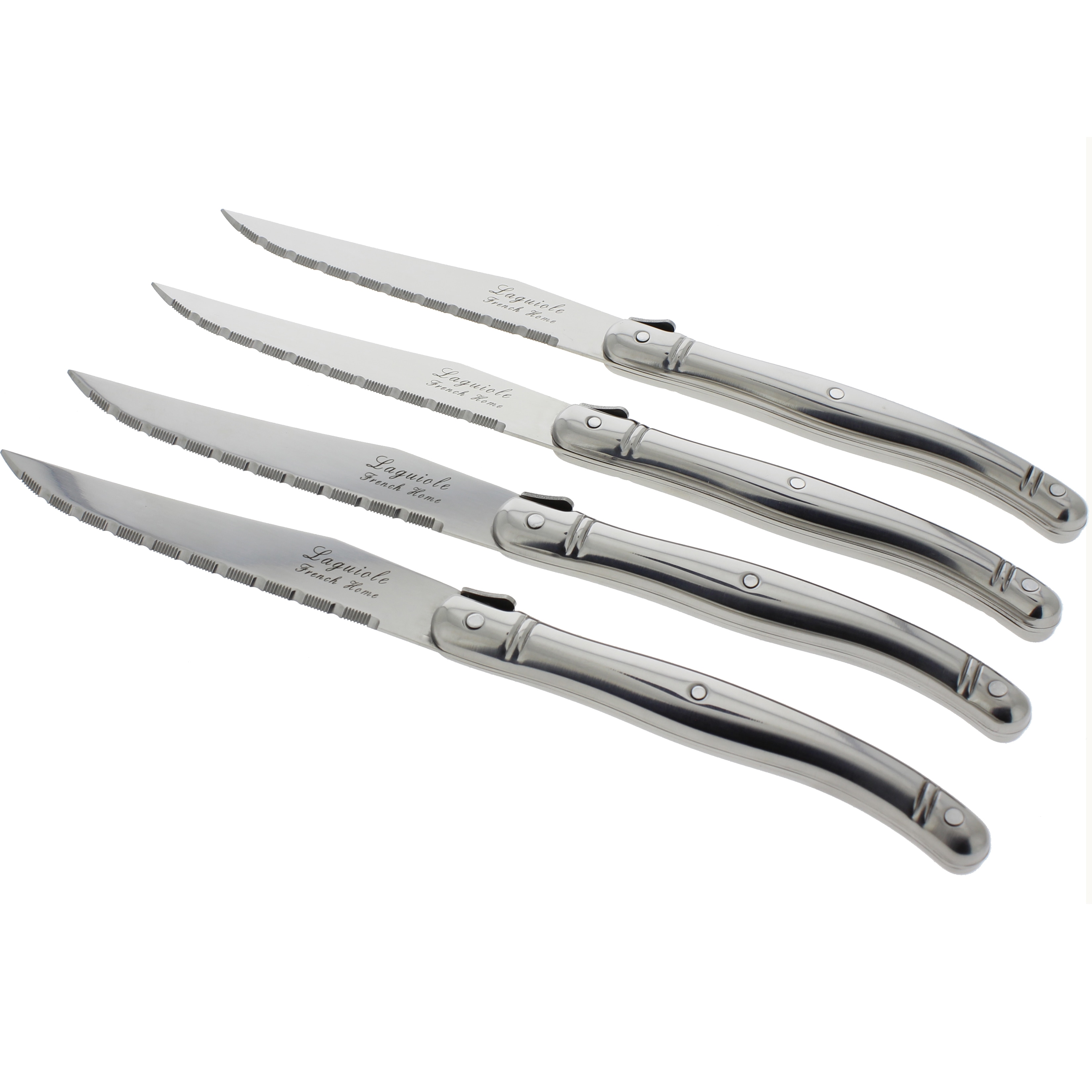 French Home Laguiole 8-Piece Steak Knife and Fork Set