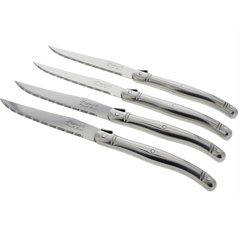 French Home Laguiole Stainless Steel Steak Knives (Set of 4)