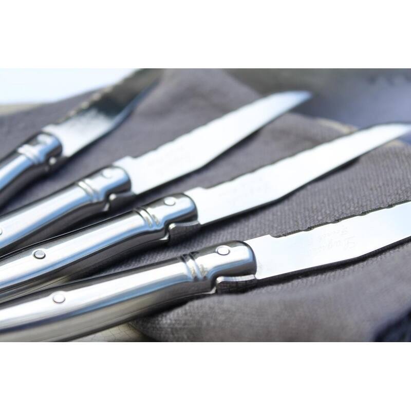 French Home Laguiole Stainless Steel Steak Knives (Set of 4)
