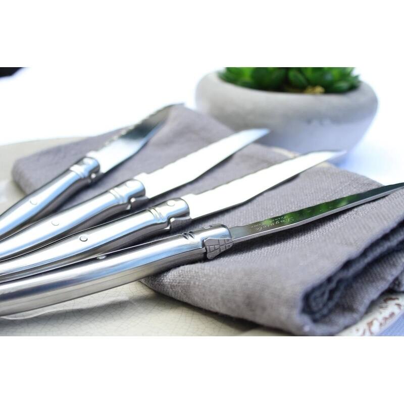 French Home Laguiole Stainless Steel Steak Knives (Set of 4)