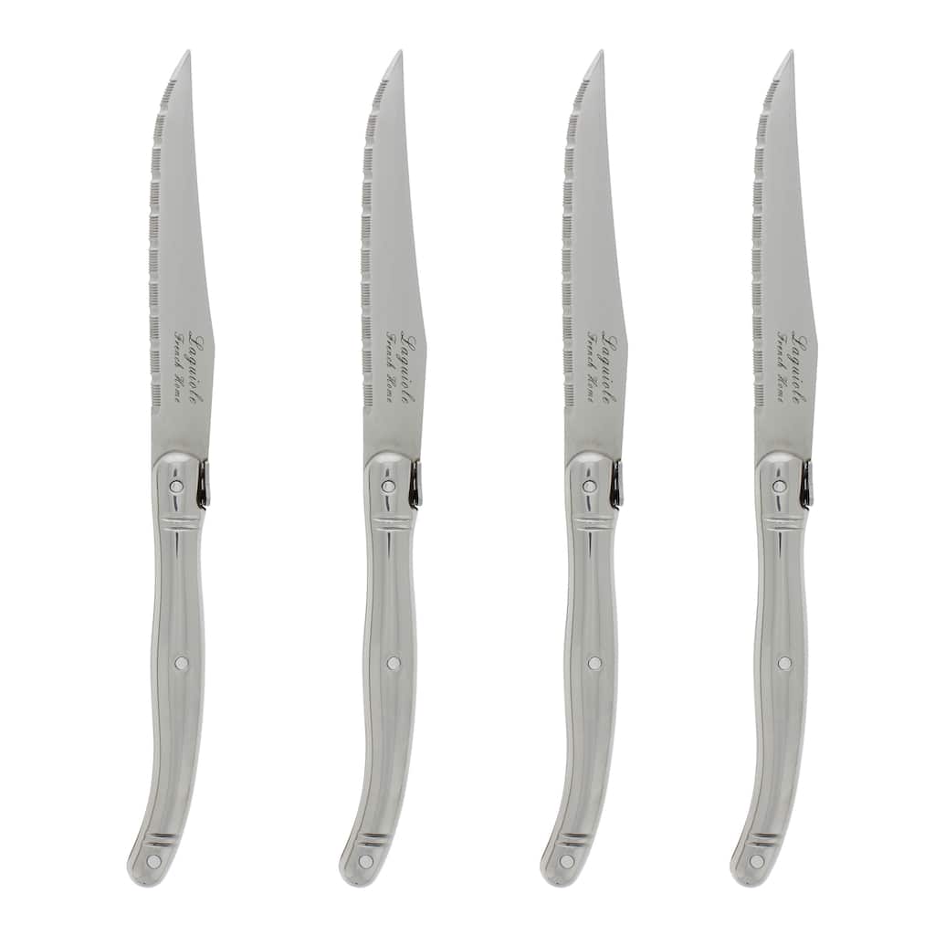 French Home Laguiole Stainless Steel Steak Knives (Set of 4)