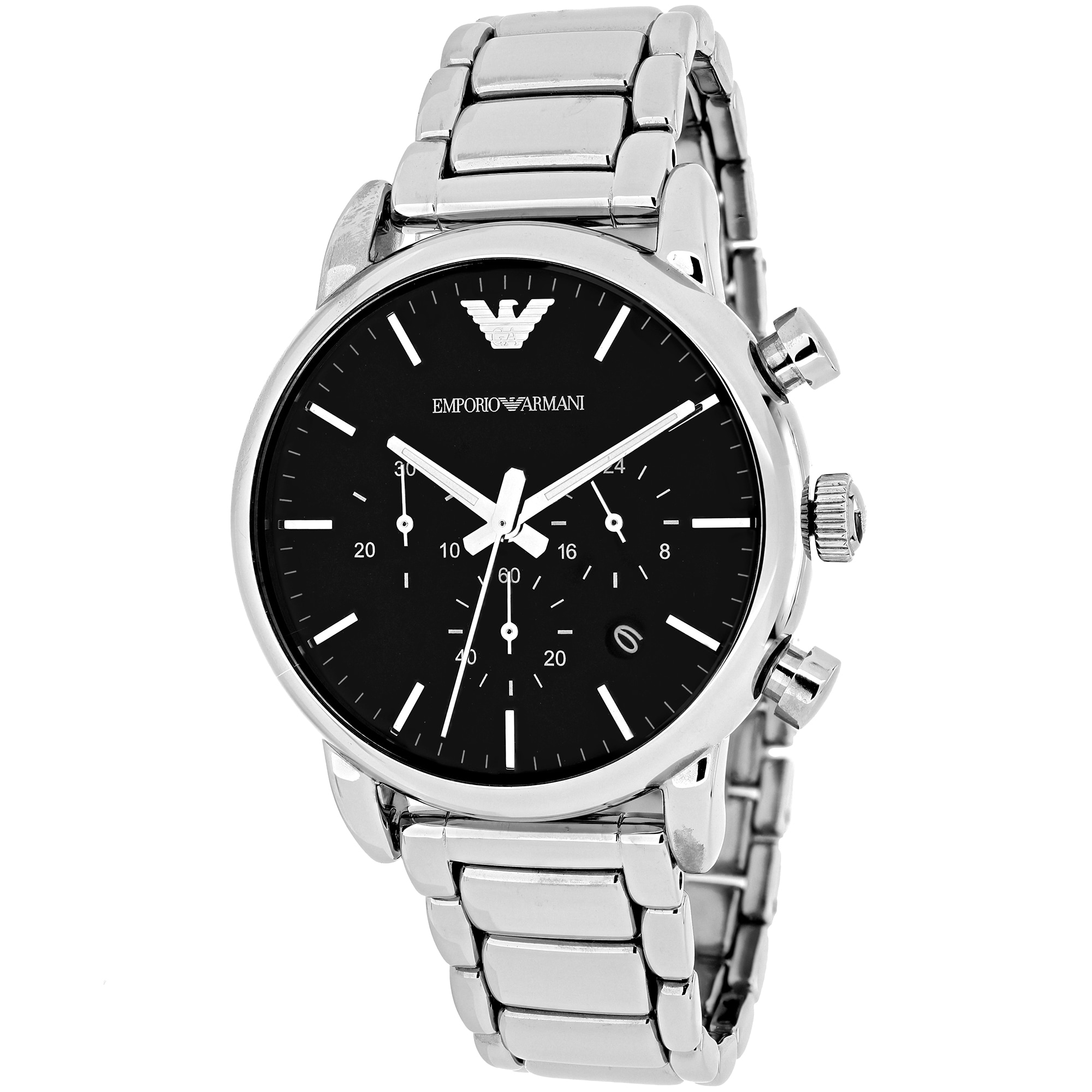 emporio armani classic stainless steel watch