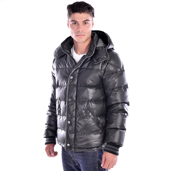 Shop Men's Black Down Puffer Jacket - On Sale - Free Shipping Today ...