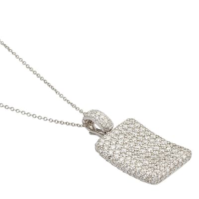 Kabella Luxe 18k White Gold 4 1/2ct TDW Diamond Square Necklace (G-H, SI1)