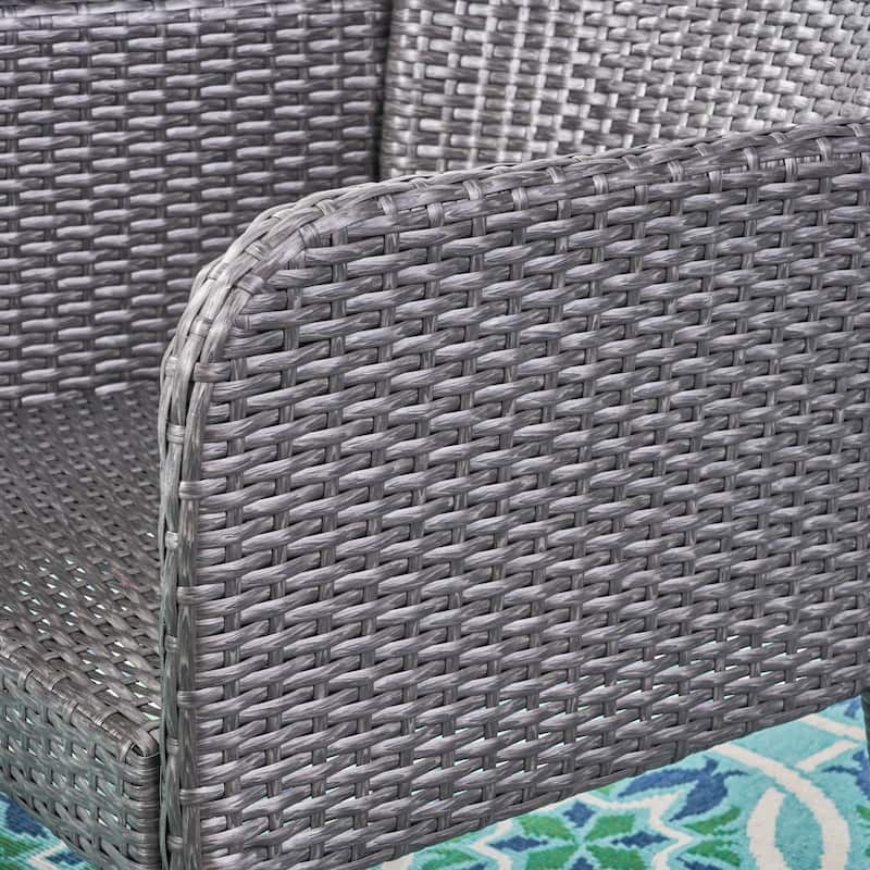 Brayden Outdoor 3-piece Wicker Bistro Set by Christopher Knight Home - N/A