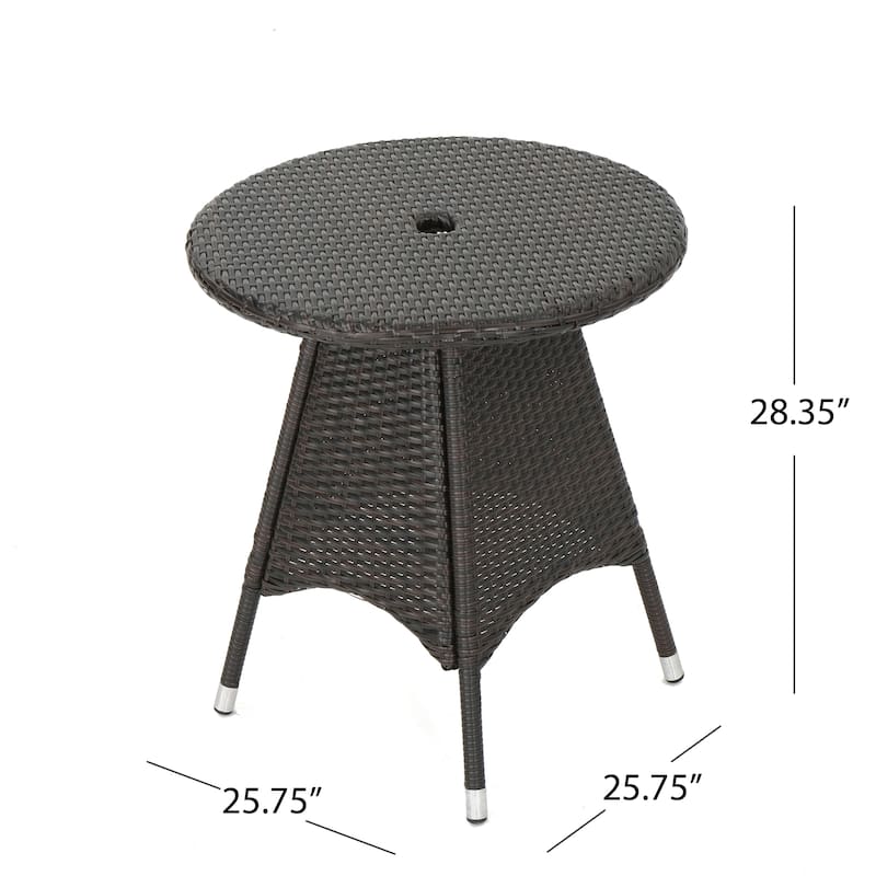 Brayden Outdoor 3-piece Wicker Bistro Set by Christopher Knight Home - N/A