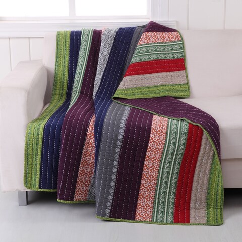Greenland Home Fashions Marley Quilted Cotton Throw