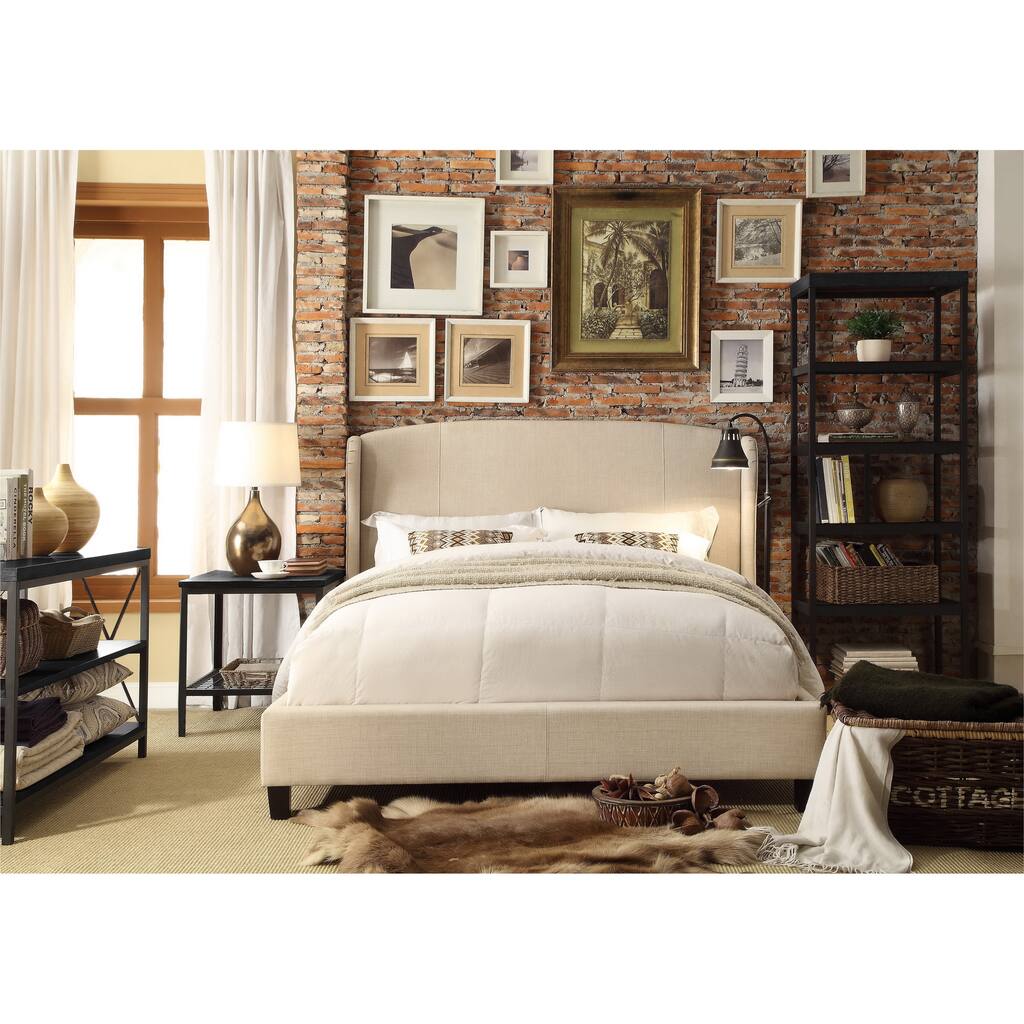 Moser Bay Furniture Chavelle Wingback Upholstered Bed