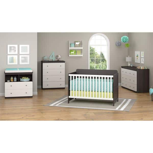 Shop Altra Willow Lake Espresso And White Crib By Cosco