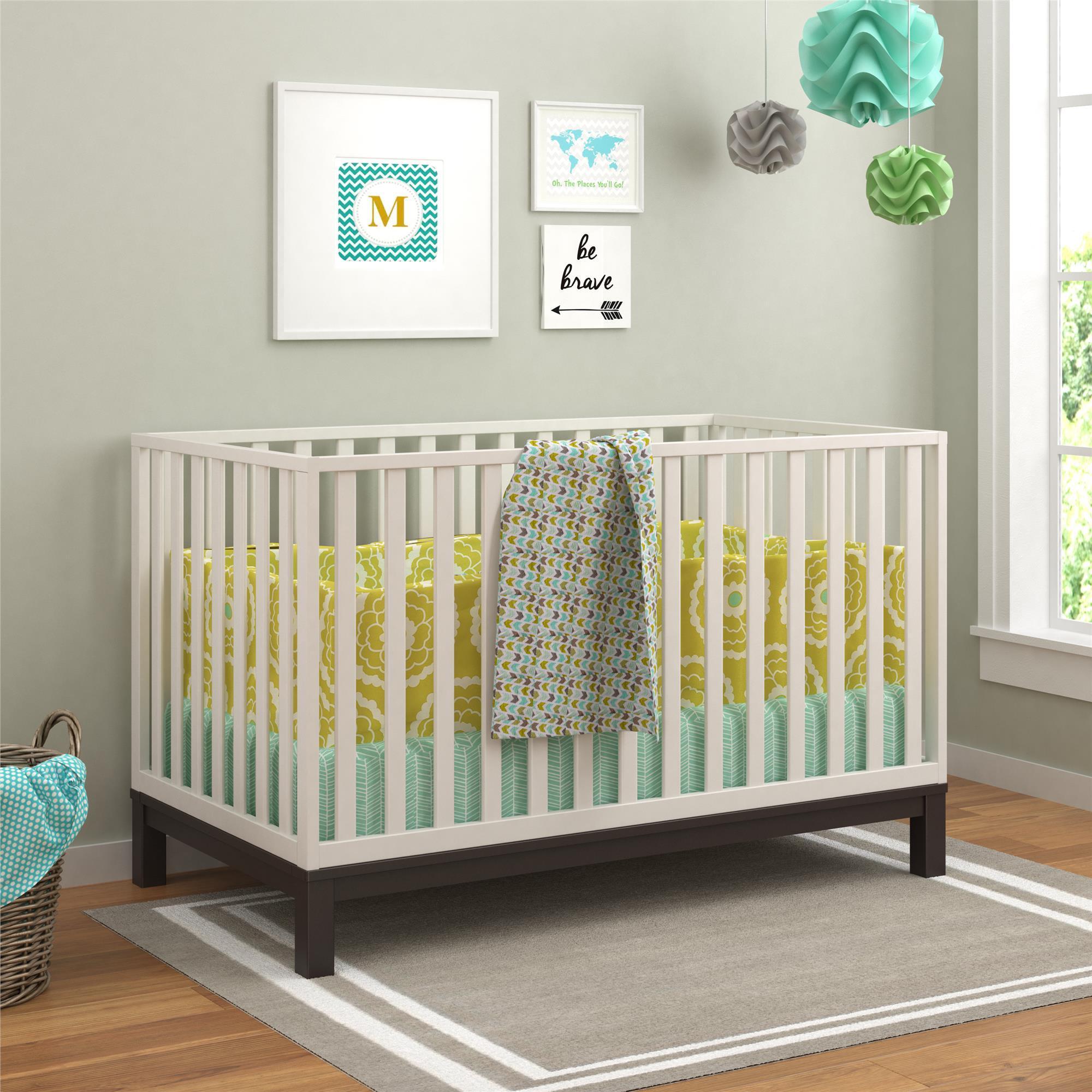 Shop Ameriwood Home Leni Espresso And White Crib By Cosco