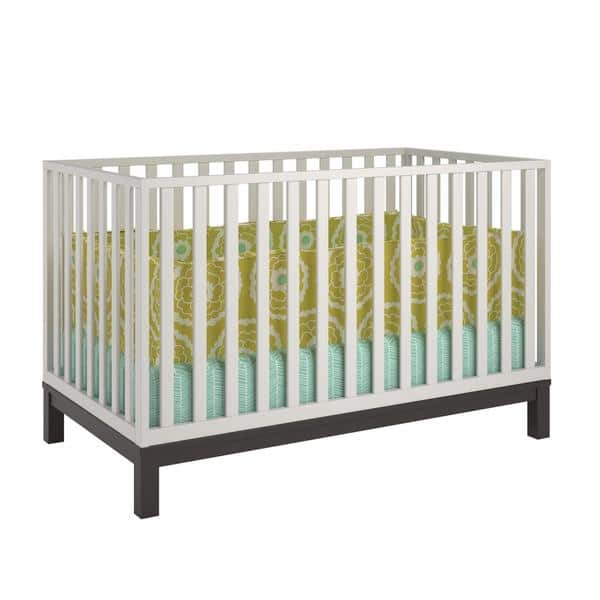 Shop Ameriwood Home Leni Espresso And White Crib By Cosco