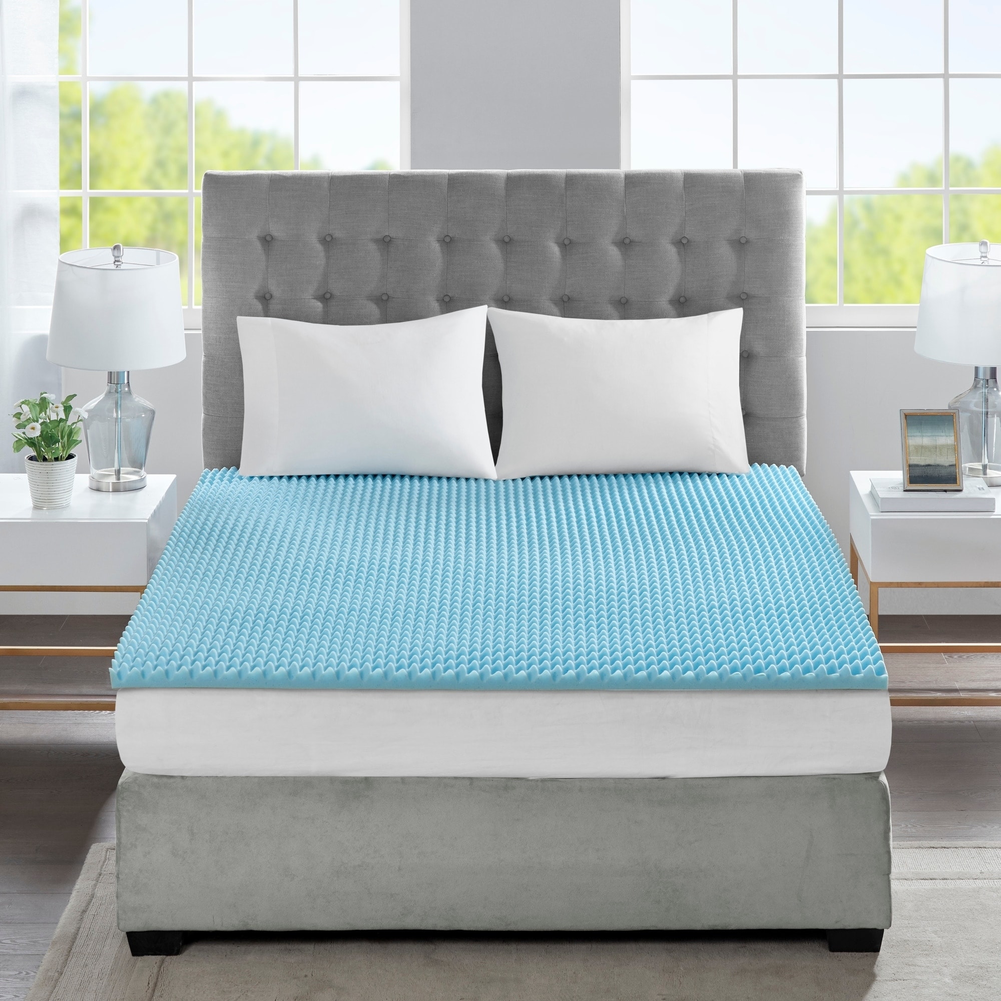 cooling memory foam mattress pad