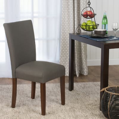 HomePop Parson Dining Chair- Textured Everly Truffle - Single