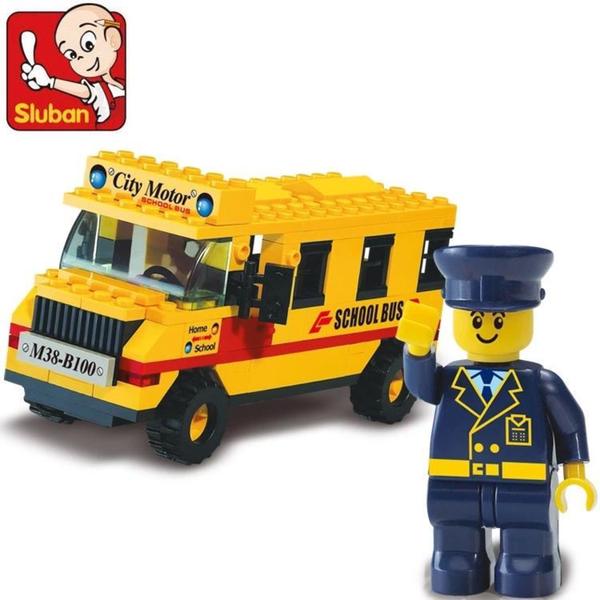 Sluban Interlocking Bricks School Bus M38-B0100 - Free Shipping On Orders Over $45 - Overstock 