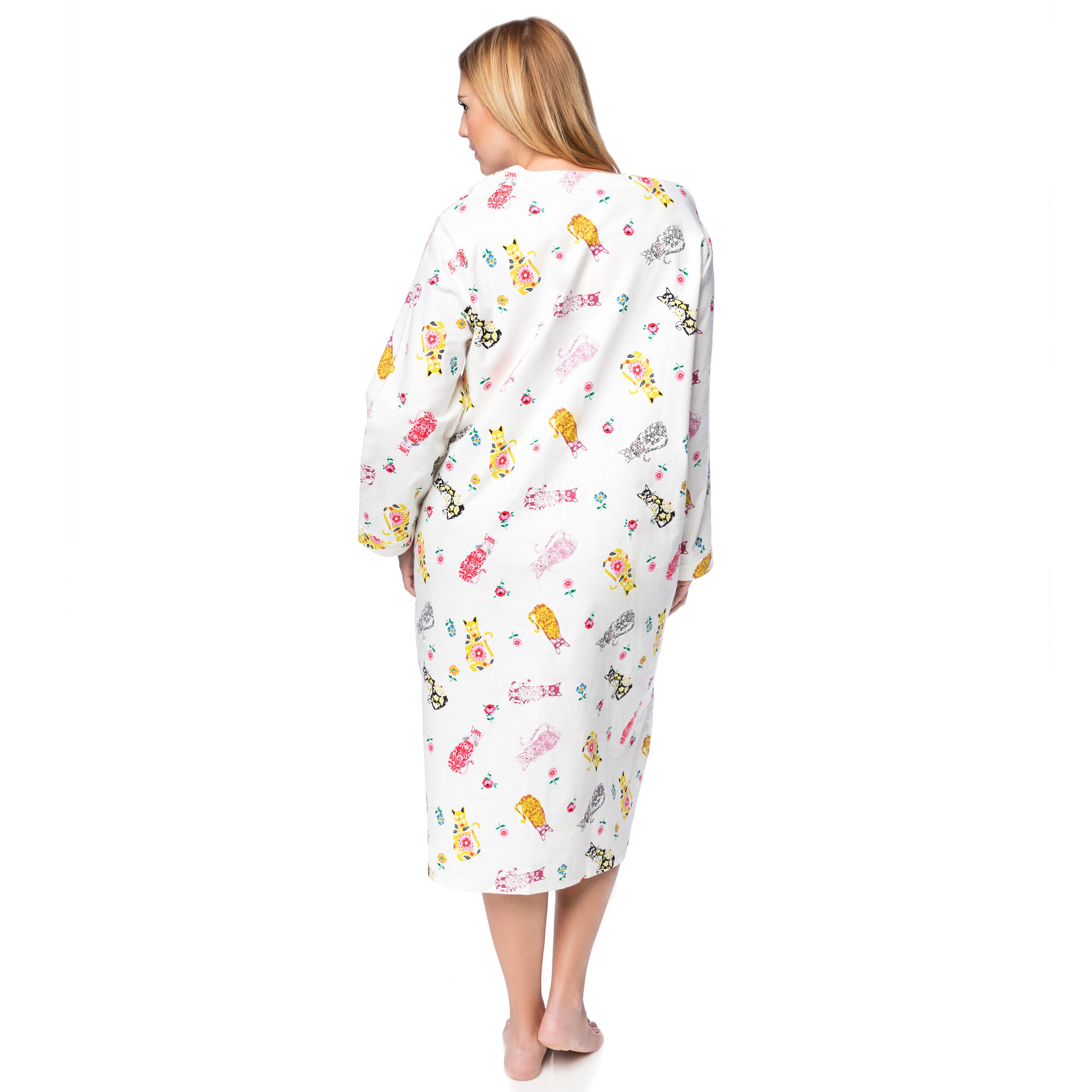 cotton flannel nightgown plus size