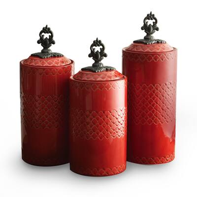 Buy Red Kitchen Canisters Online At Overstock Our Best Kitchen