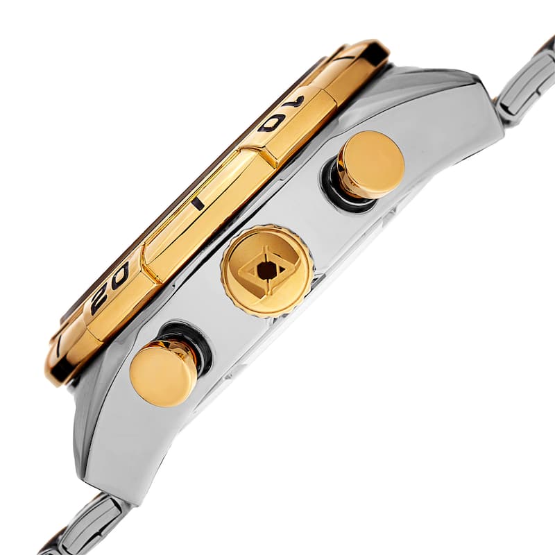 Akribos XXIV Men's Quartz Chronograph Stainless Steel Two-Tone Bracelet Watch